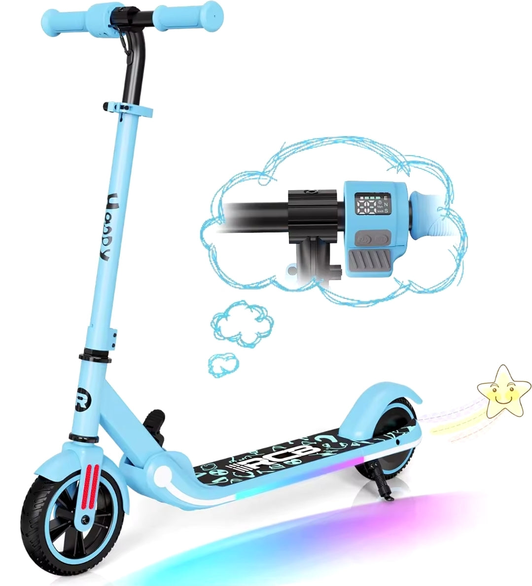 Foldable Electric Scooter with Bluetooth Speaker