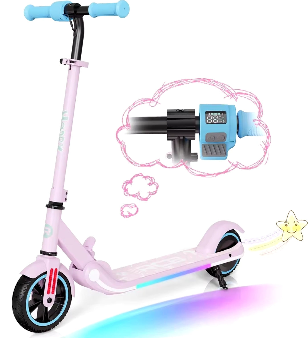 Foldable Electric Scooter with Bluetooth Speaker