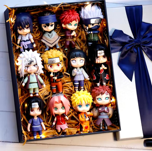 12-Piece Anime-Inspired Toy Model Set Collectables