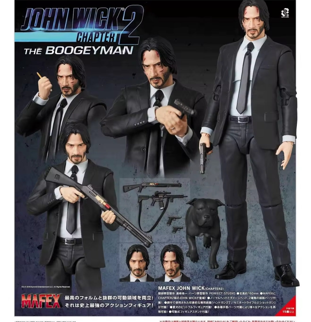 John Wick-Style Action Figure – Fully Articulated Collectible