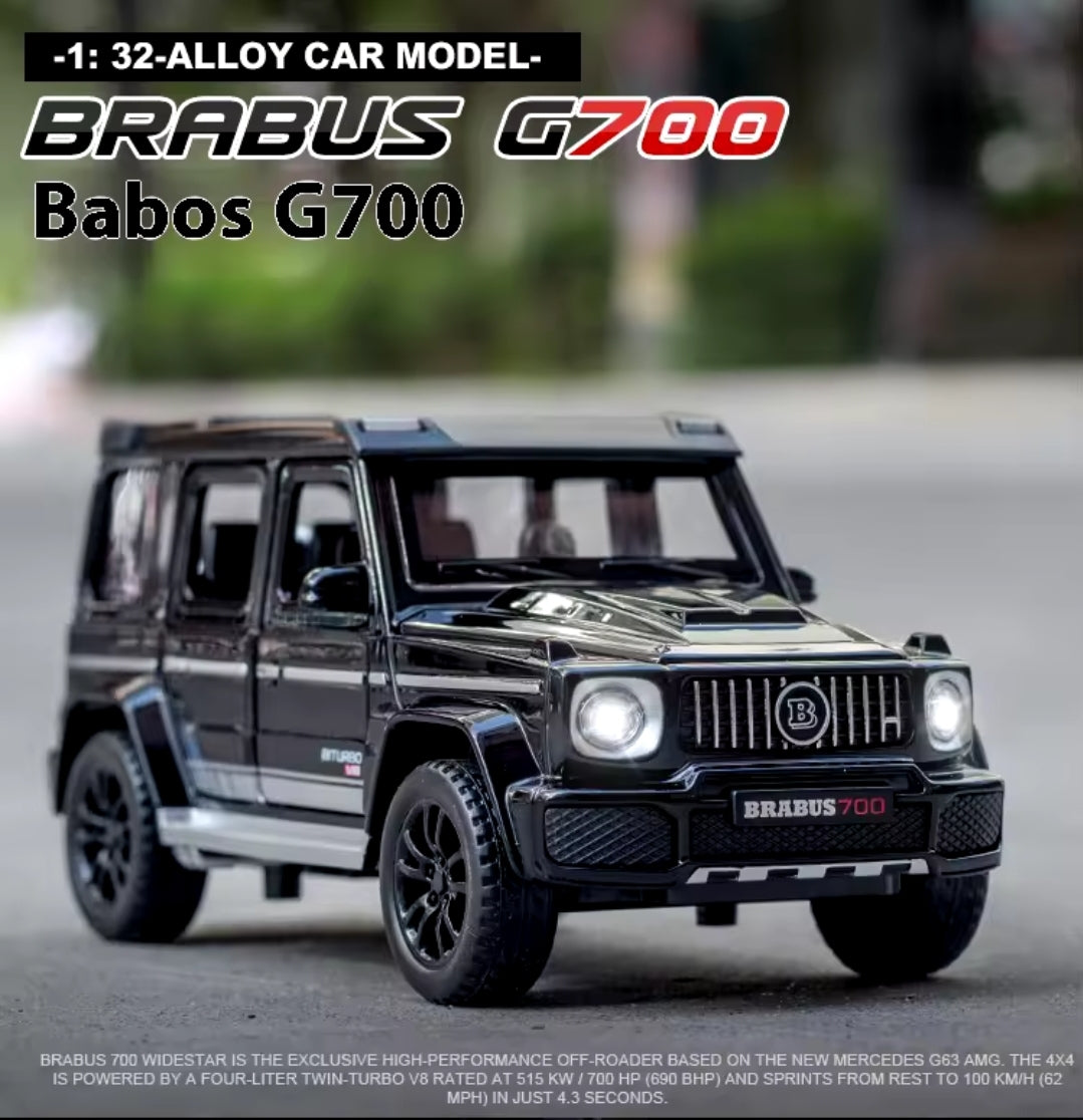 Die-Cast Mercedes Brabus G Wagon G700 Model Collectible Car