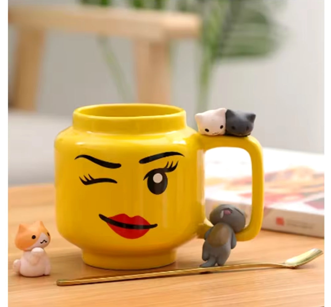 Lego Head-Style Mug