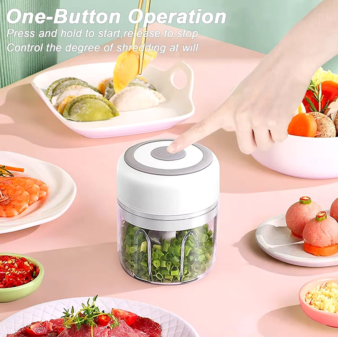 Electric Kitchen Food Chopper – USB Rechargeable 250ml