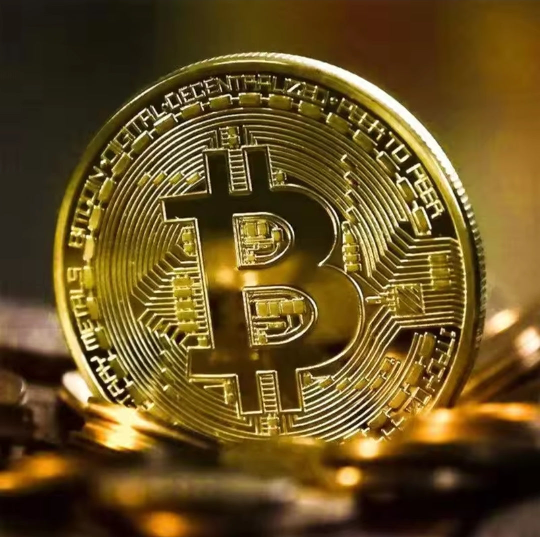 Gold Plated Collectible Art-Based Bitcoin