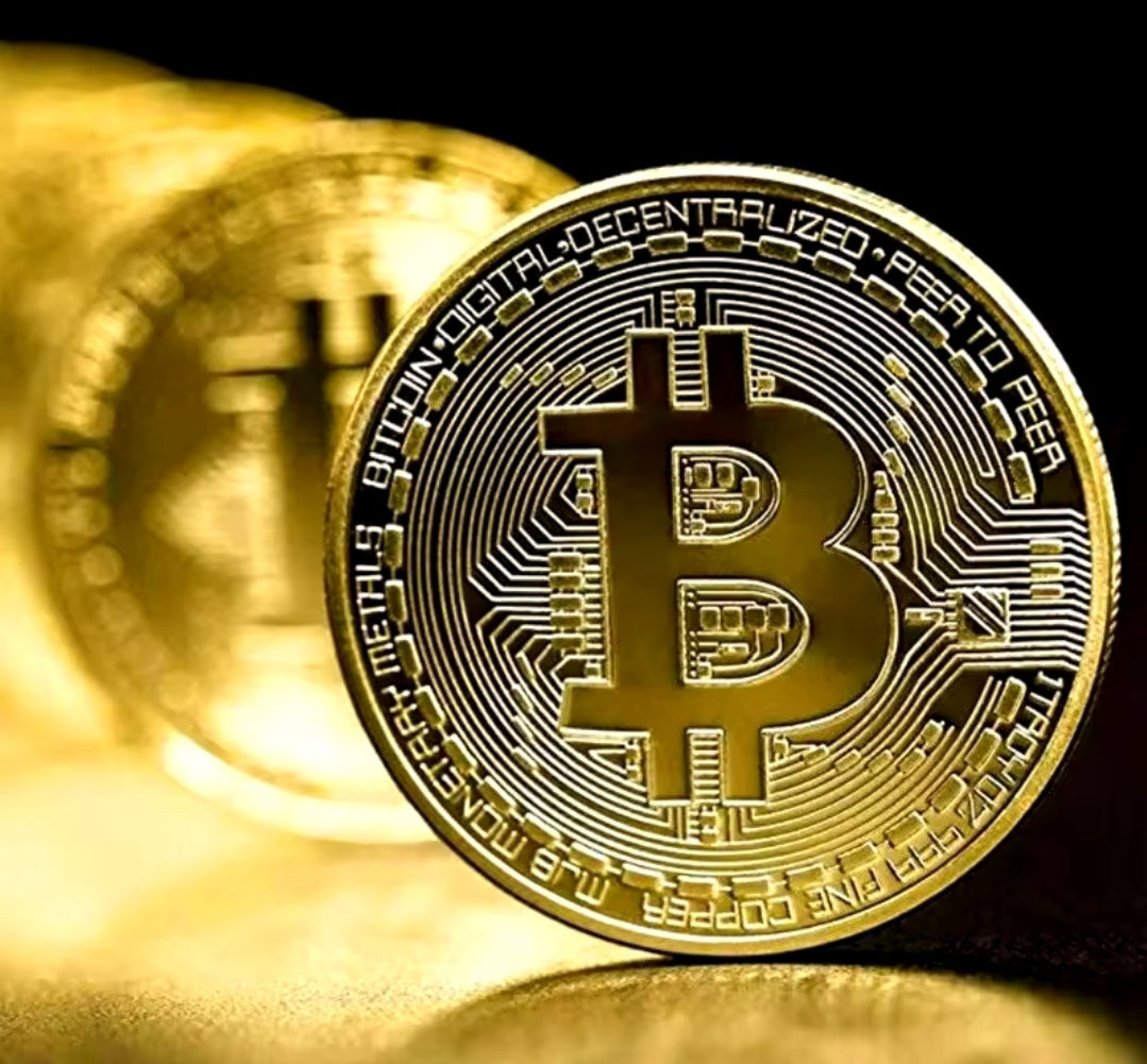 Gold Plated Collectible Art-Based Bitcoin