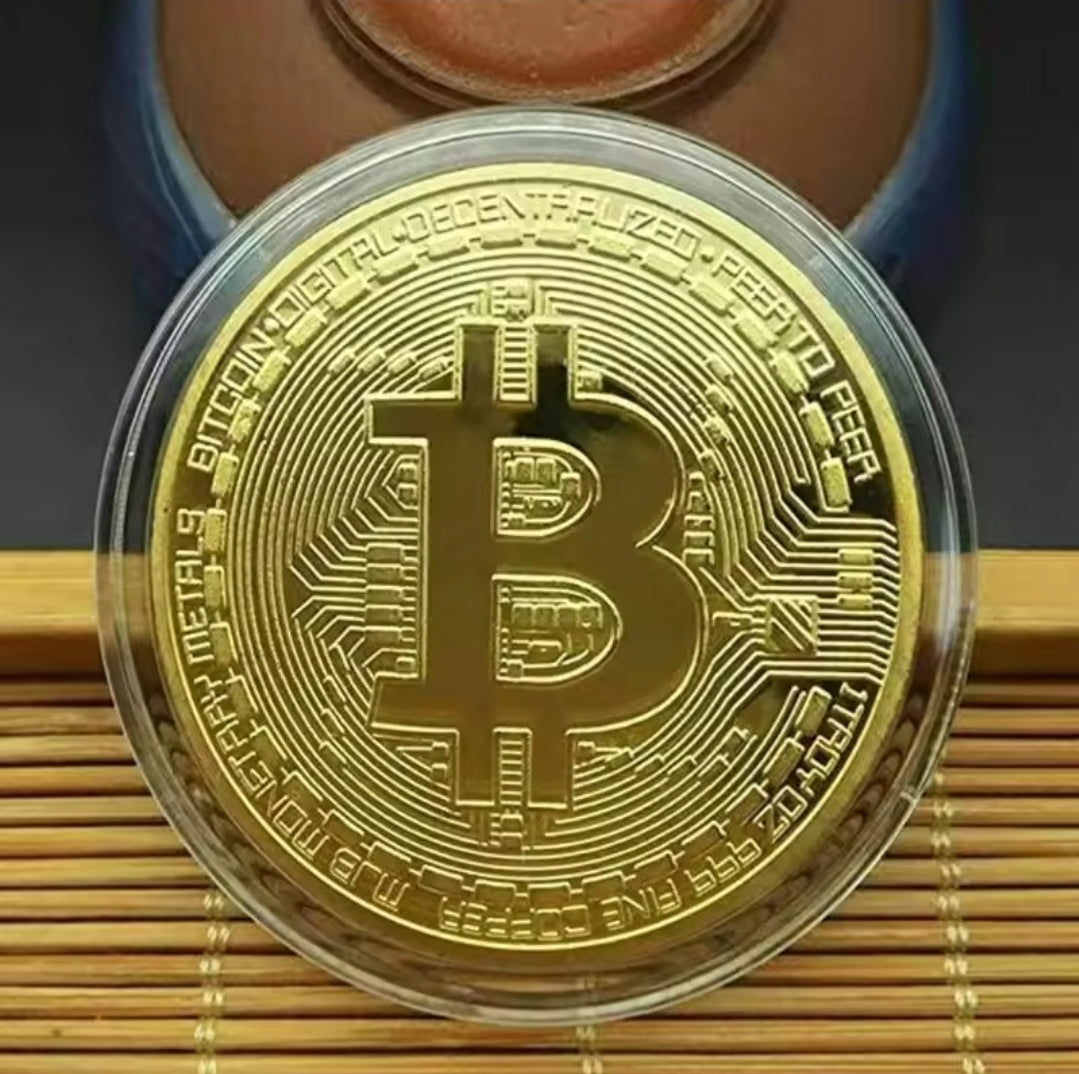 Gold Plated Collectible Art-Based Bitcoin