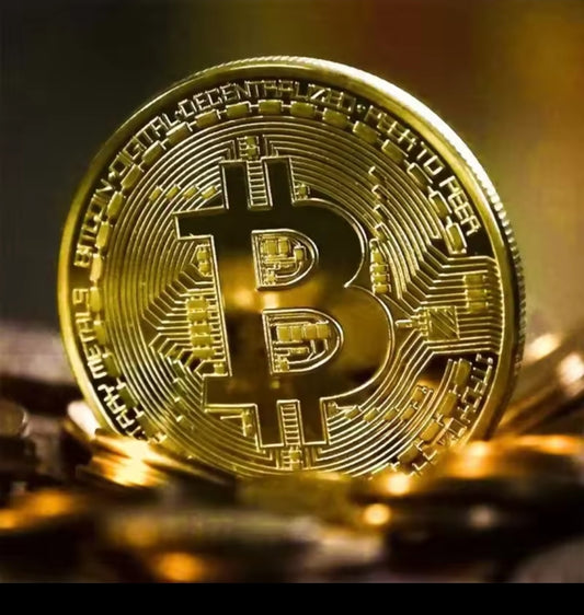 Gold Plated Collectible Art-Based Bitcoin