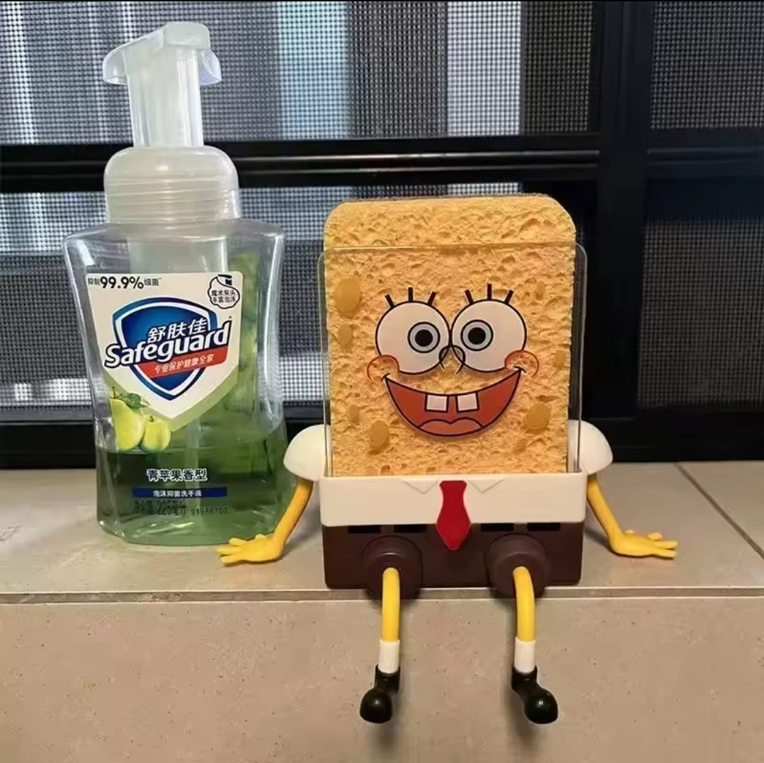 SpongeBob Character-Style Kitchen Sponge Holder