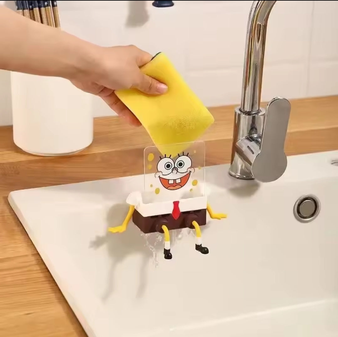 SpongeBob Character-Style Kitchen Sponge Holder