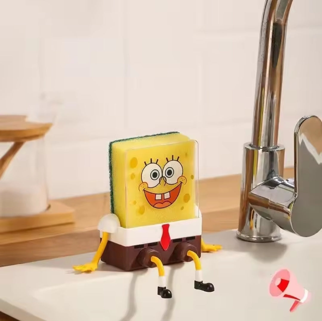 SpongeBob Character-Style Kitchen Sponge Holder