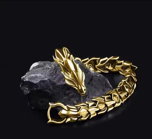 Men's Dragon-Style 20cm Bracelet