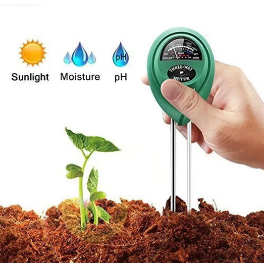 3-in-1 PH Meter – Moisture, Sunlight, and PH Tester for Plants