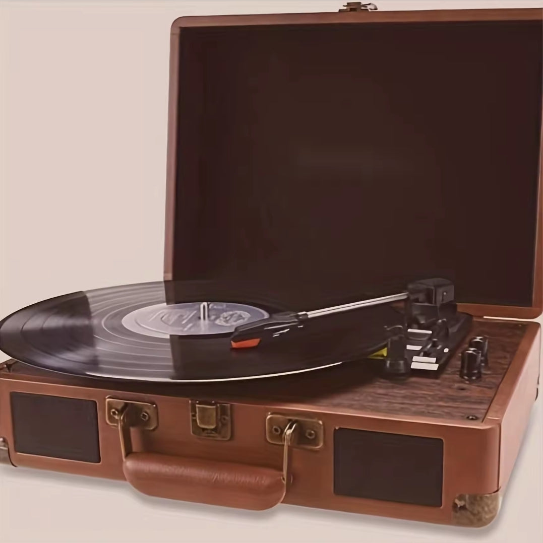 Vintage Style Record Player – 3 Speeds Bluetooth Connectivity