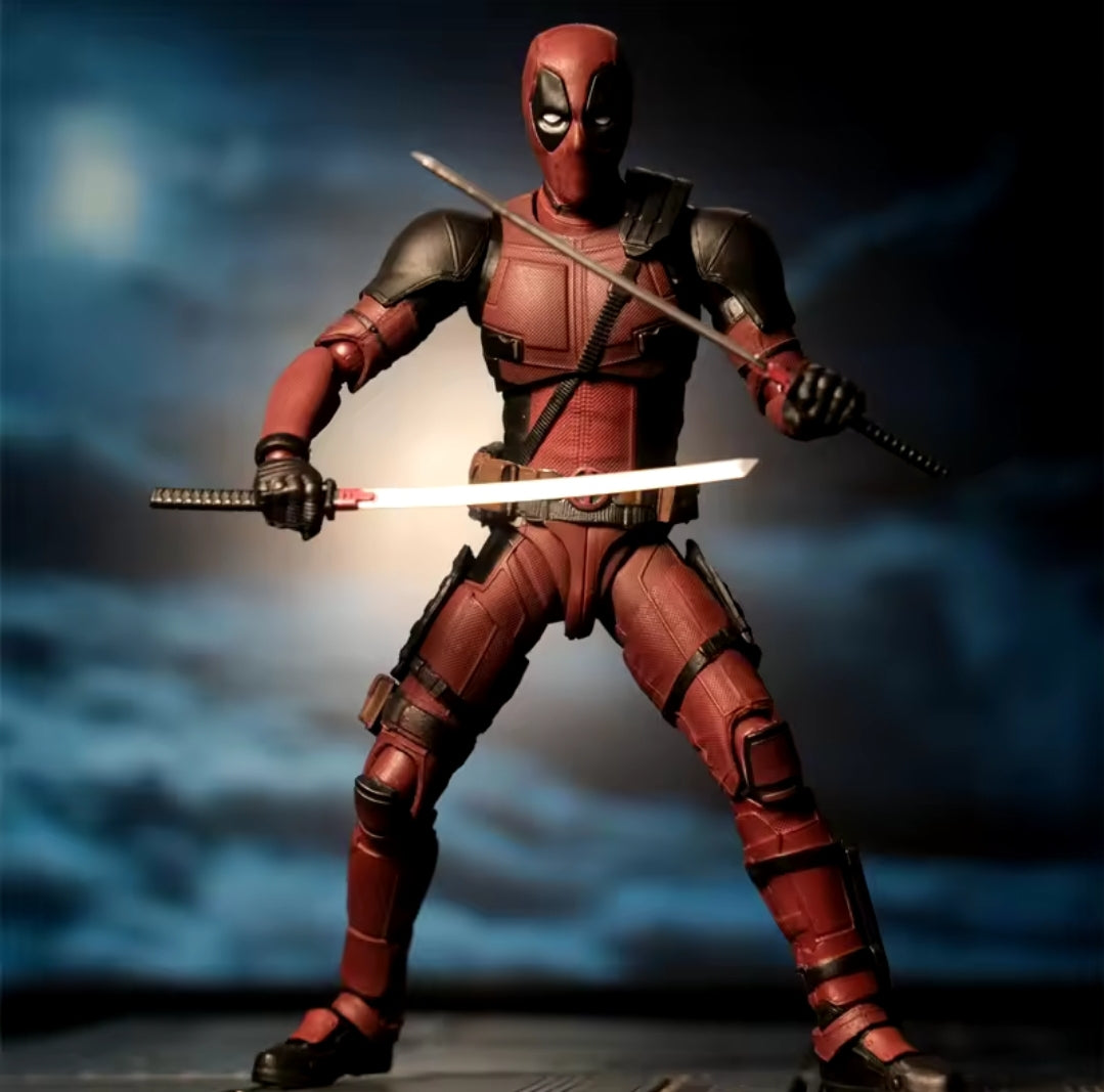 Deadpool-Style Collectible Moveable Figurine