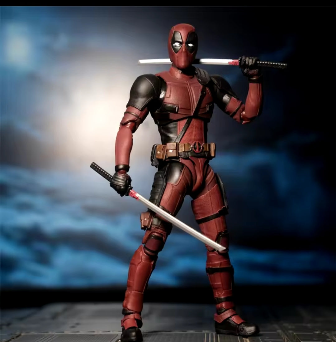 Deadpool-Style Collectible Moveable Figurine