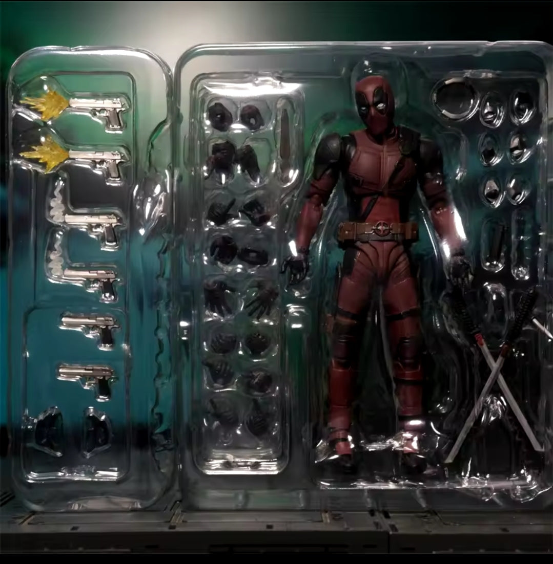 Deadpool-Style Collectible Moveable Figurine