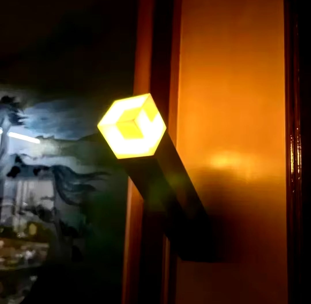 Novelty Minecraft-Style Torch Lamp