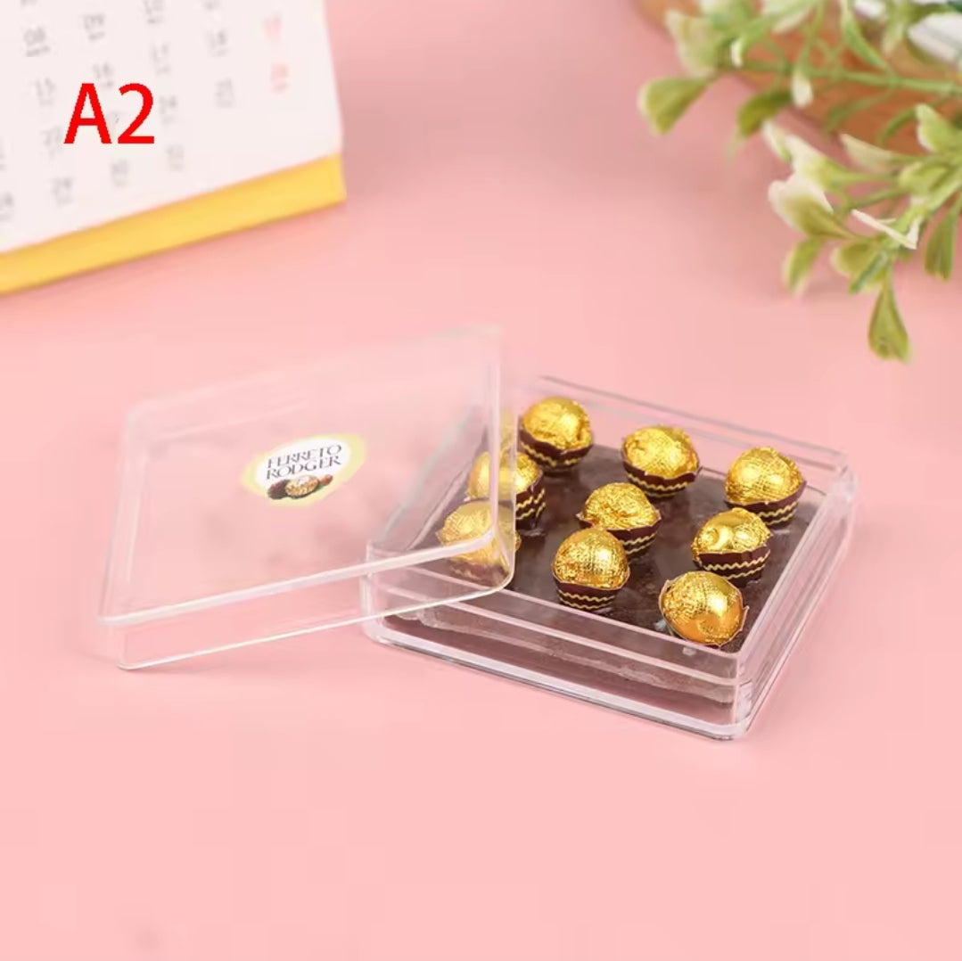 2-Pieces Mini Dollhouse Size Box of Chocolates