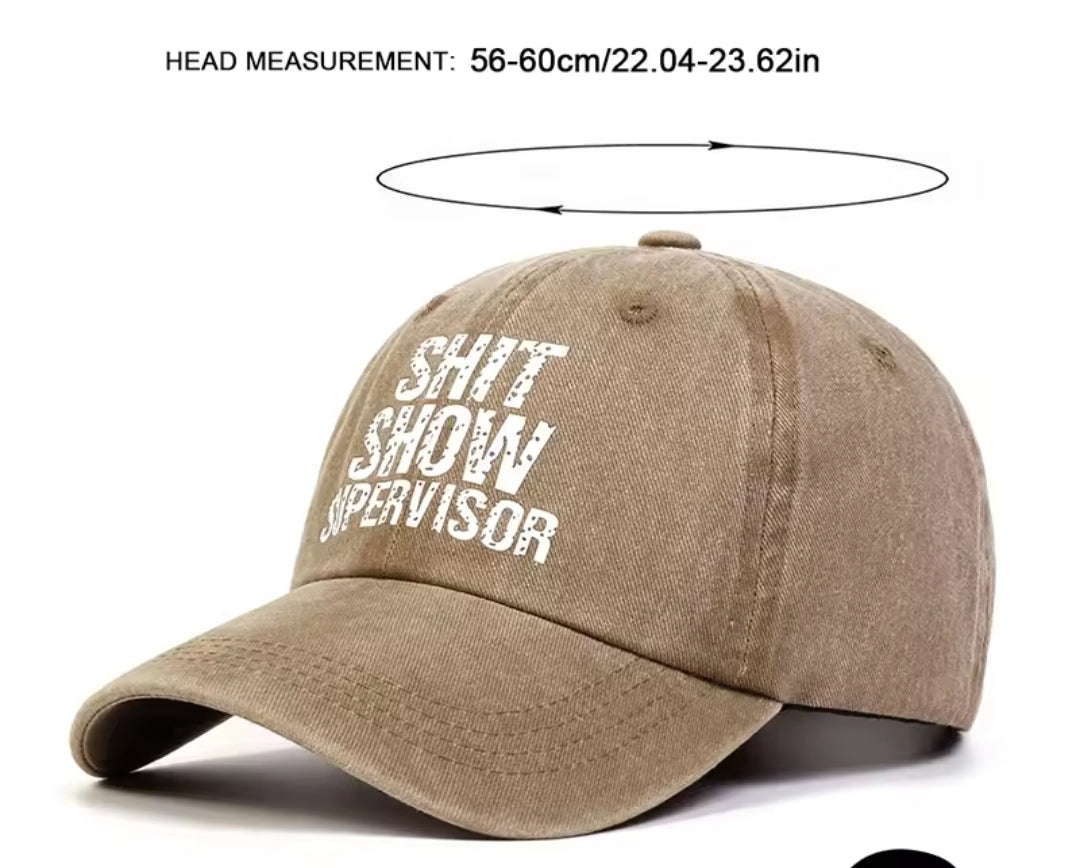 Retro Baseball Cap – "Shit Show Supervisor"