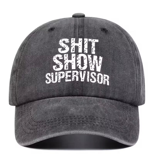 Retro Baseball Cap – "Shit Show Supervisor"