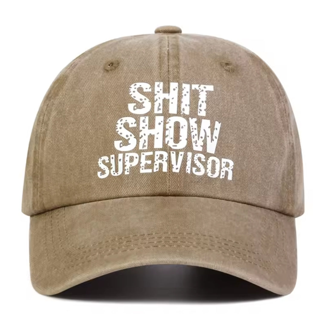 Retro Baseball Cap – "Shit Show Supervisor"