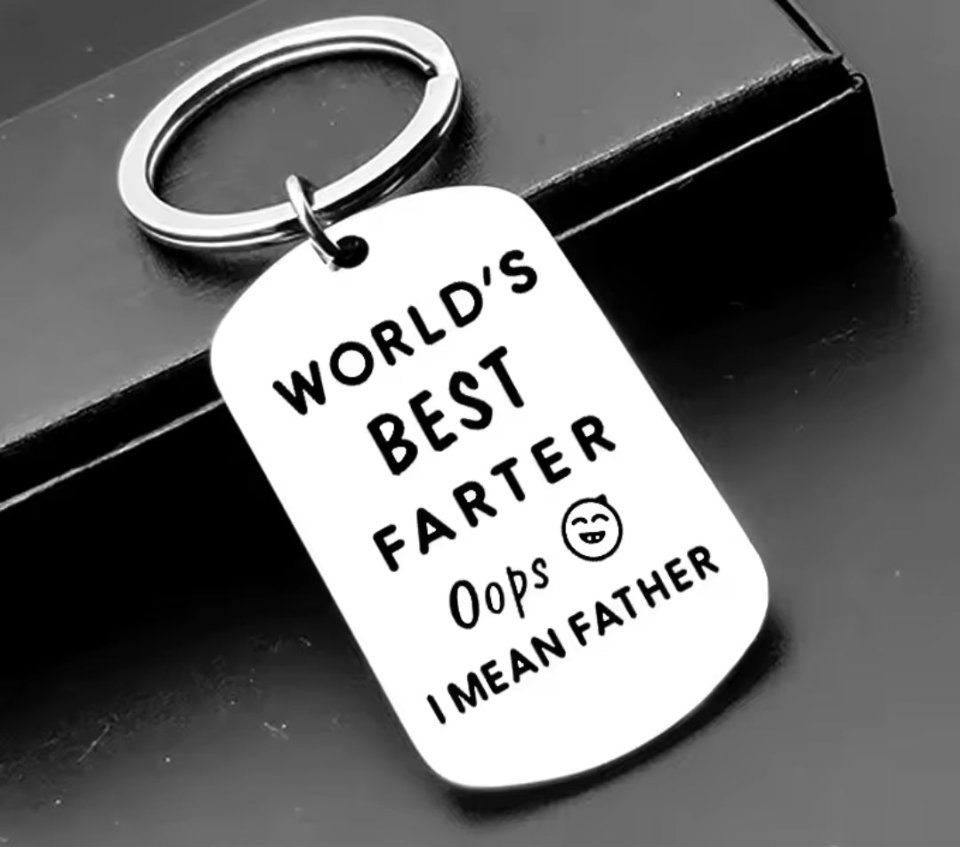 Comedy Keychain – "World's Best Father"