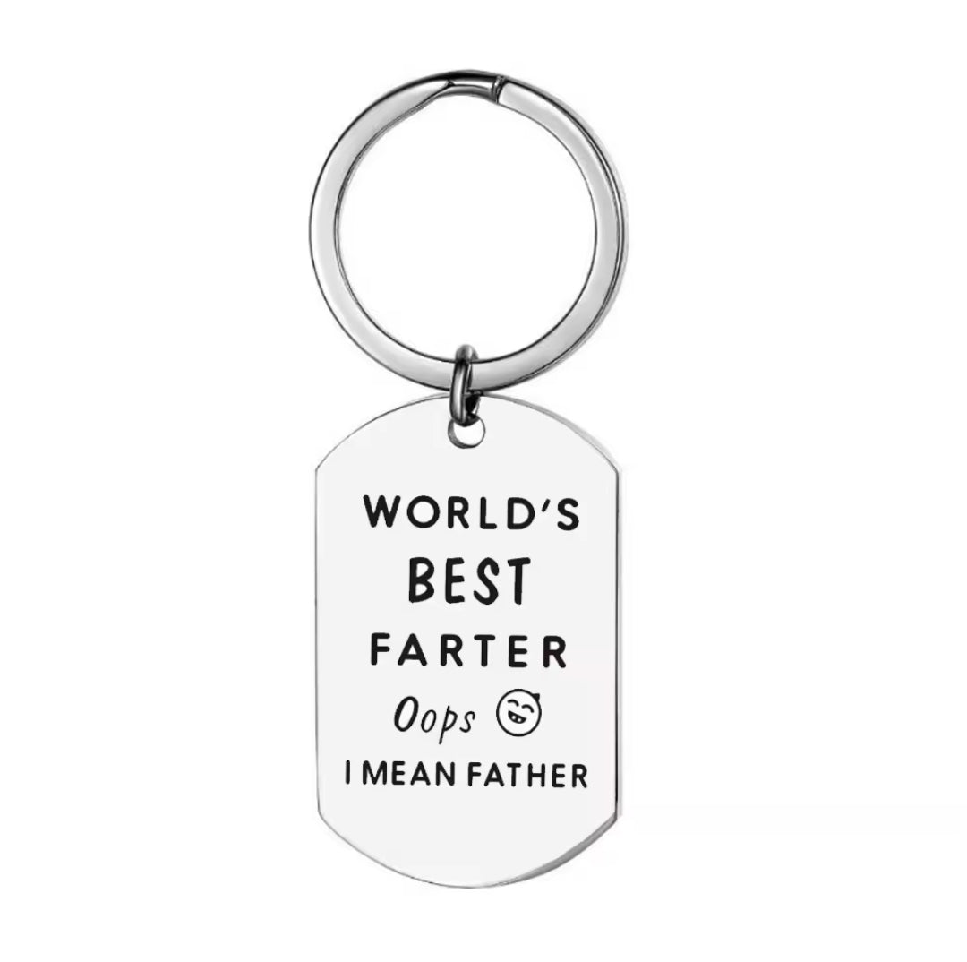 Comedy Keychain – "World's Best Father"