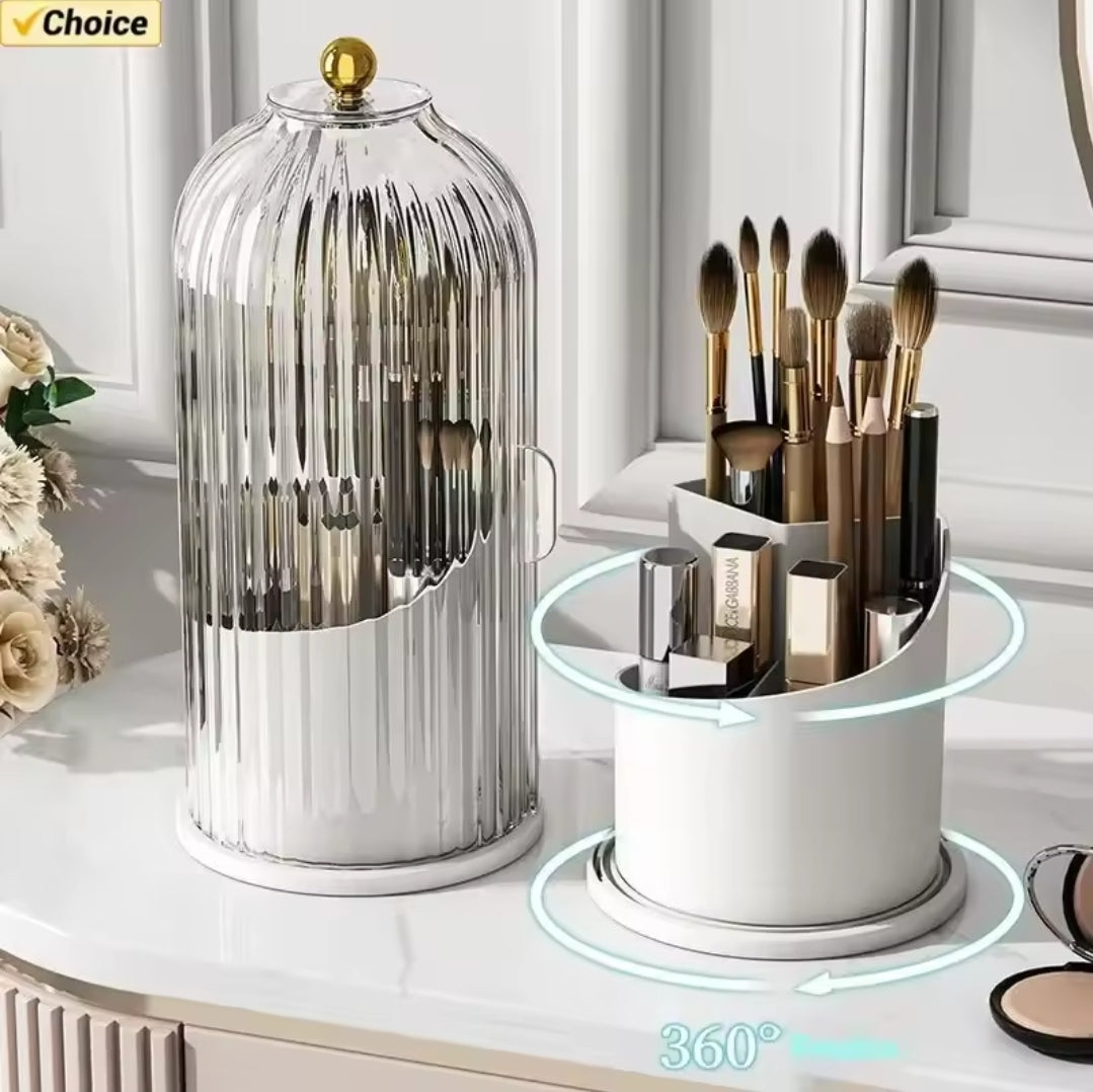 Makeup Brush Organizer – 360° Swivel