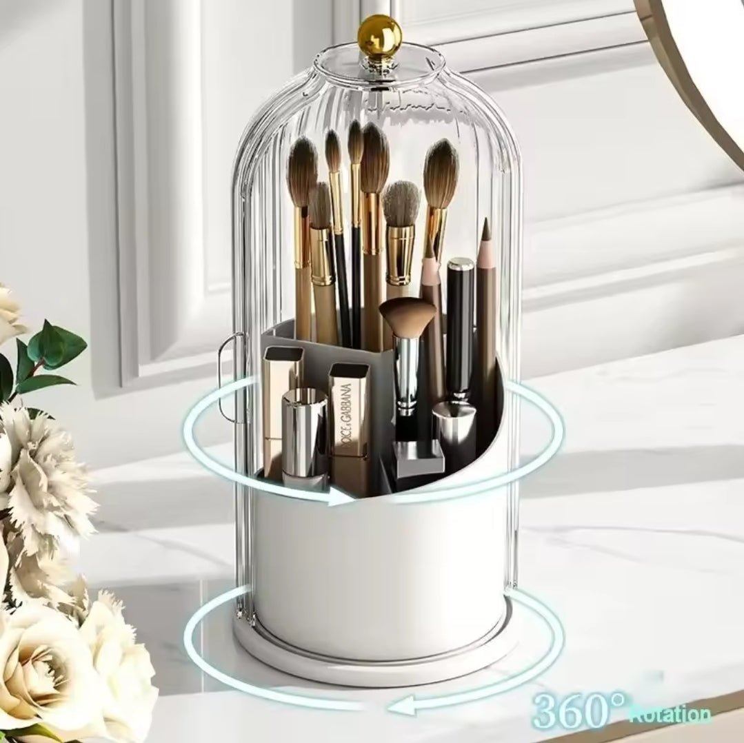 Makeup Brush Organizer – 360° Swivel