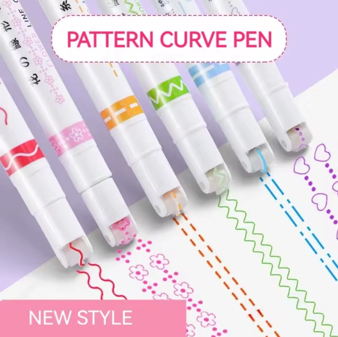 12-Piece Roller Ball Pen Set – Create Unique Patterns with Every Stroke