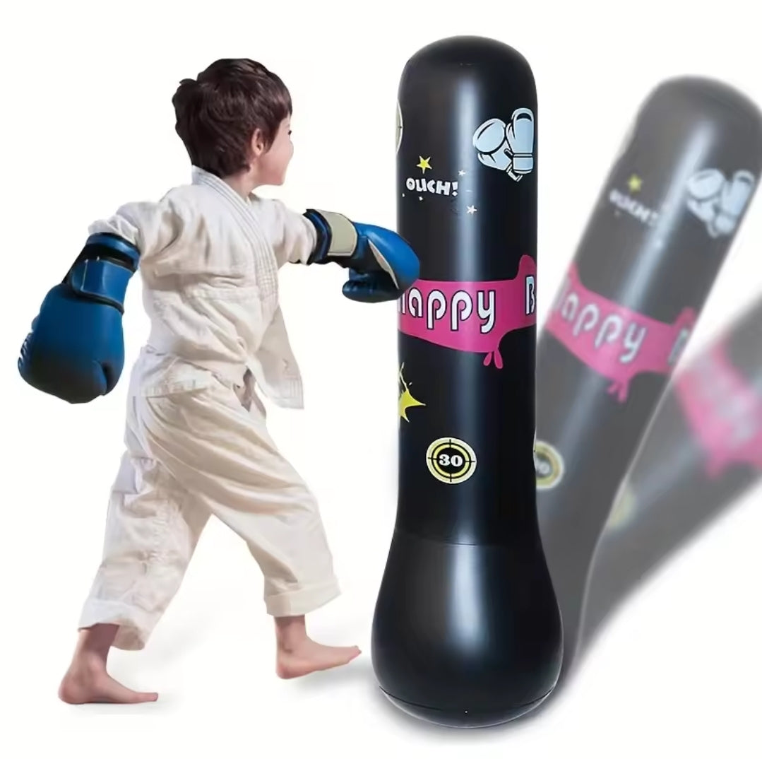 Children’s Inflatable Standing Punching Bopper Bag & Gloves