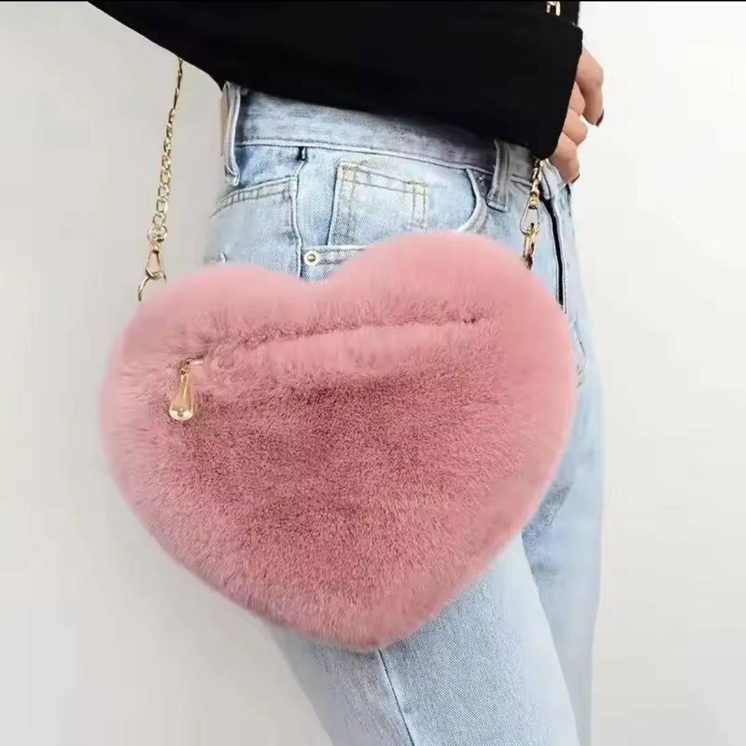 Heart-Shaped Shoulder Bag