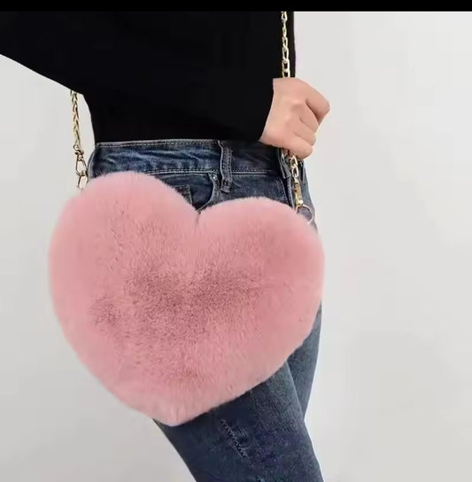 Heart-Shaped Shoulder Bag