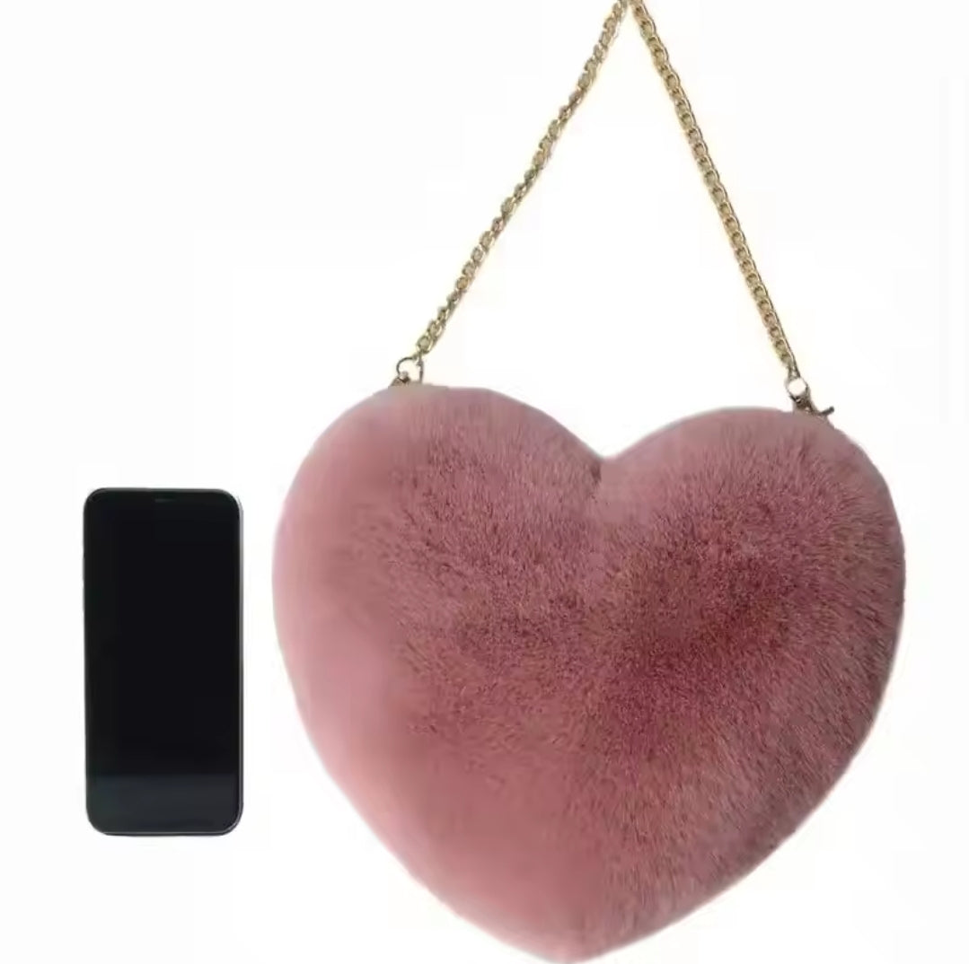 Heart-Shaped Shoulder Bag