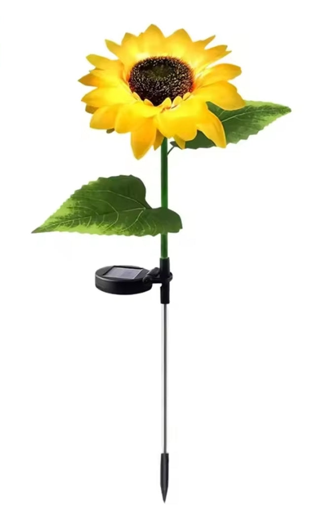 2-Piece Sunflower LED Solar Lights