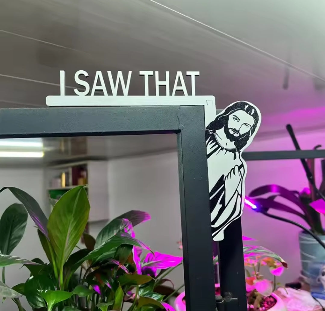 Jesus "I Saw That" Hanger