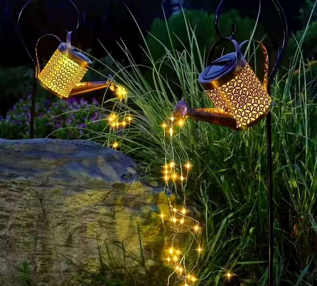 Solar LED Watering Can – Charming Outdoor Garden Décor