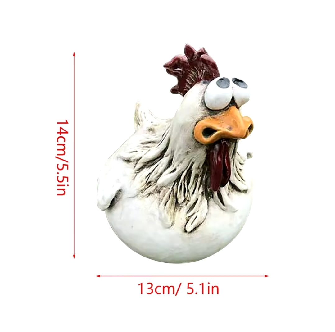 Comedy Chicken Model Décor – Whimsical Garden Fun