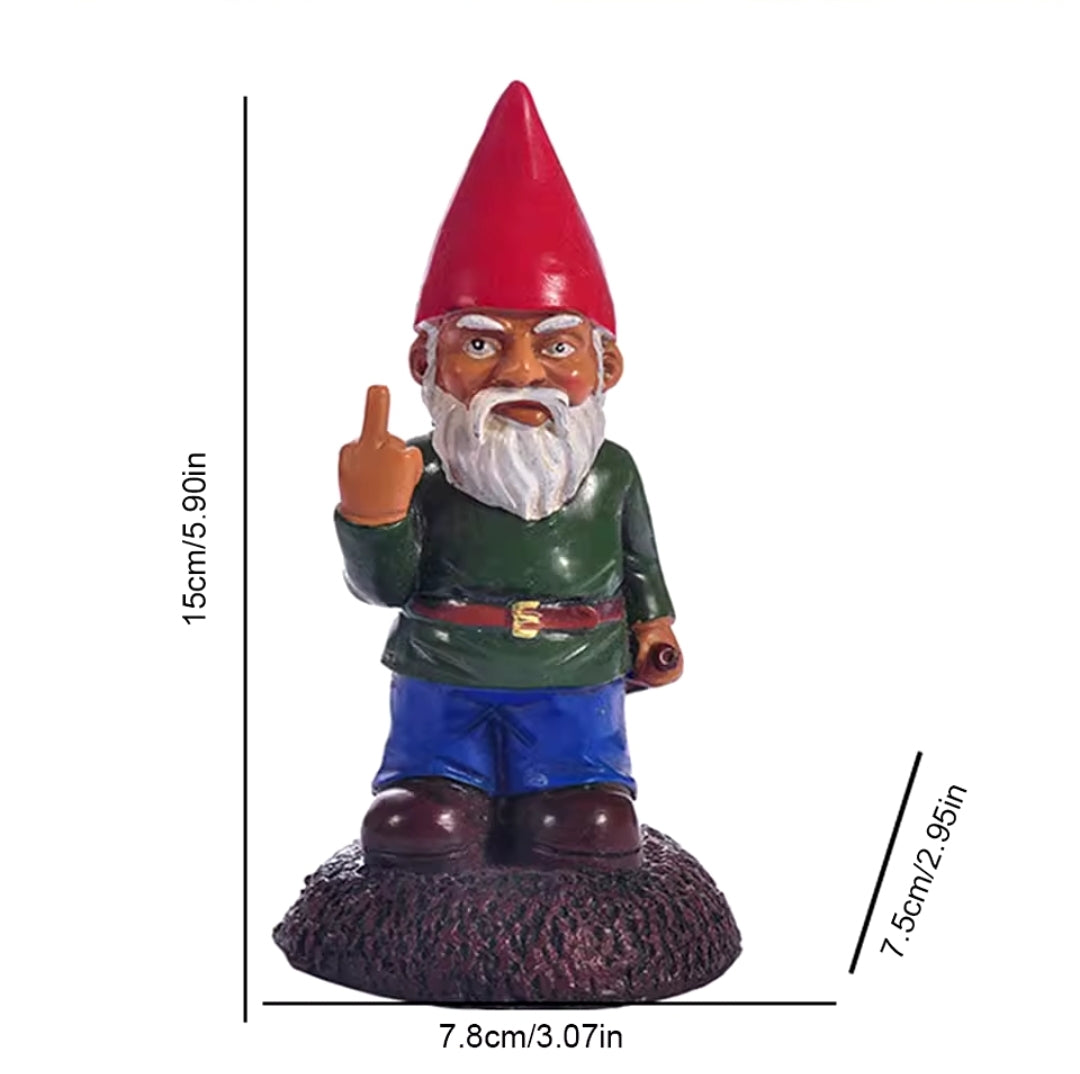 Garden Gnome Middle Finger – Add Humor to Your Outdoor Space