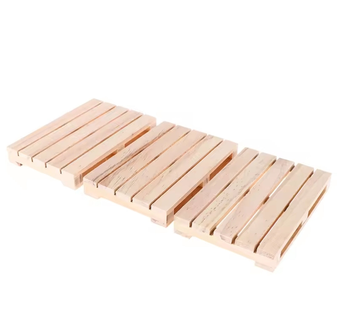 3-Piece Set Mini Wooden Pallet Drink Coasters