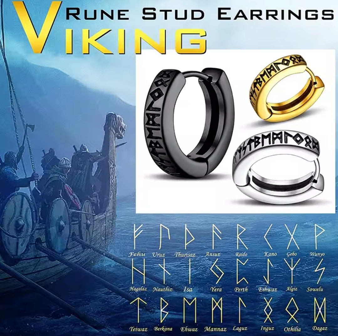 Viking Style Loop Earrings