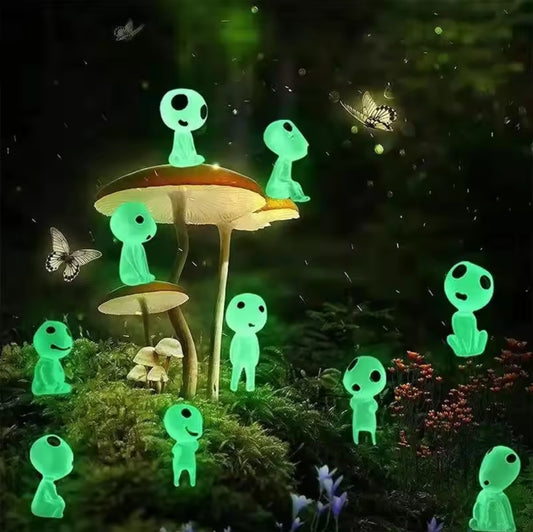 10-Piece Luminous Tree Spirit Figures